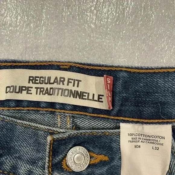 [W34L32]Levis  Relaxed Fit Straight Leg Men Jeans - Picture 7 of 7